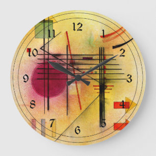 Kandinsky - Lebendig Große Wanduhr