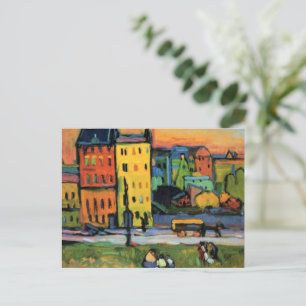 Kandinsky - Maisons en Munich Carte postale