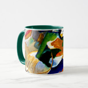 Kandinsky - Malerei mit grüner Mitte Tasse