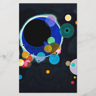Kandinsky Mehrere Kreise Abstrakt Briefpapier