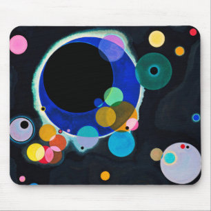 Kandinsky Mehrere Kreise Abstrakt Mousepad