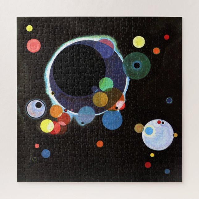 Kandinsky - Mehrere Kreise, abstrakte Kunst, (Vertikal)