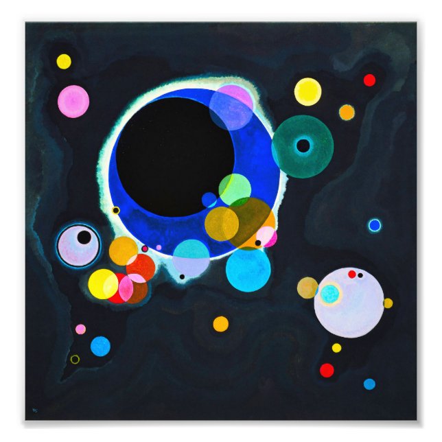 Kandinsky Mehrere Kreise drucken Fotodruck (Vorne)