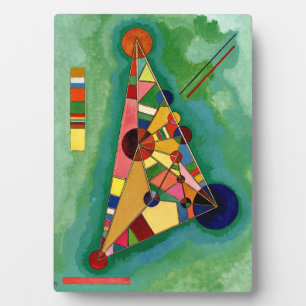 Kandinsky - Mehrfarbige Dreieck Fotoplatte