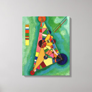 Kandinsky - Mehrfarbige Dreieck Leinwanddruck