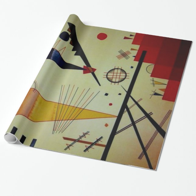 Kandinsky Merry Structure Abstrakt Artwork Geschenkpapier (Ungerollt)