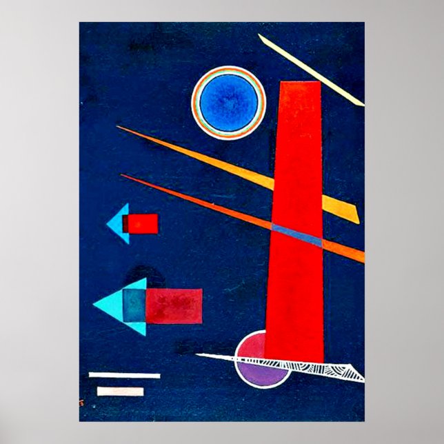 Kandinsky - Mighty Red Poster (Vorne)
