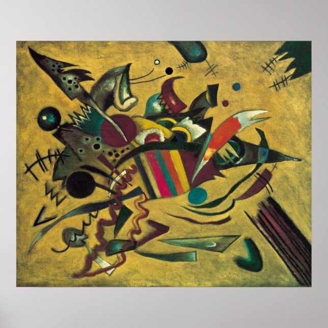 Kandinsky Modernes abstraktes expressionistisches  Poster (Vorne)