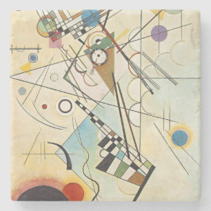 Kandinsky Modernes abstraktes expressionistisches Steinuntersetzer