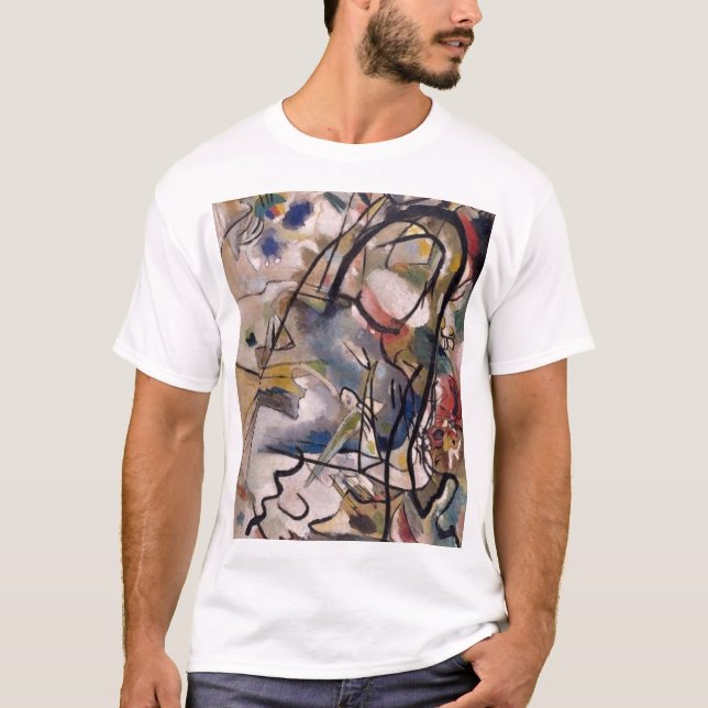 Kandinsky Modernes Abstraktes Kunstwerk T-Shirt (Vorderseite)