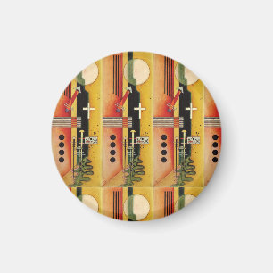 Kandinsky Modernes Abstraktes Malwerk Magnet