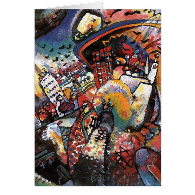 Kandinsky Moscou I Cityscape peinture Abstraite (Devant)