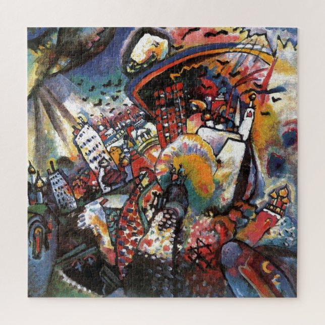 Kandinsky Moscow I Cityscape Abstrakt Art (Vertikal)