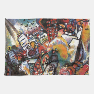 Kandinsky Moscow I Cityscape Abstrakte Malerei Geschirrtuch