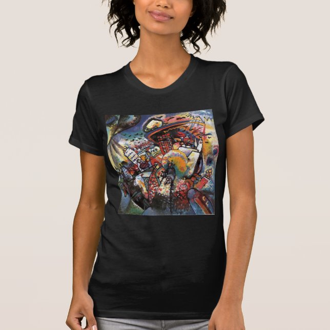 Kandinsky Moscow I Cityscape Abstrakte Malerei T-Shirt (Vorderseite)