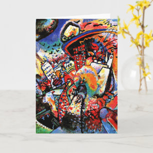 Kandinsky - Moskau I, farbenfrohe Stadtansicht Karte