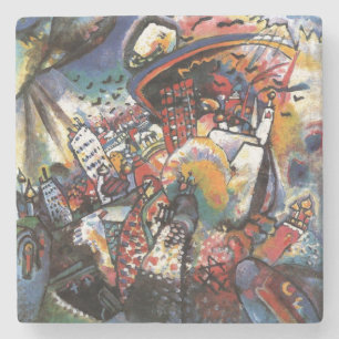 Kandinsky Moskau I Stadtlandschaft Abstrakte Kunst Steinuntersetzer