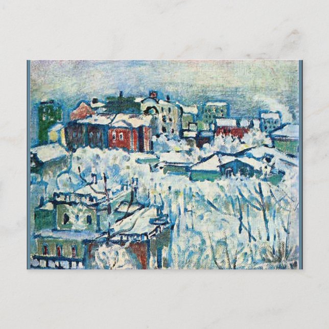 Kandinsky - Moskau, Smolensky-Boulevard-Studie Postkarte (Vorderseite)