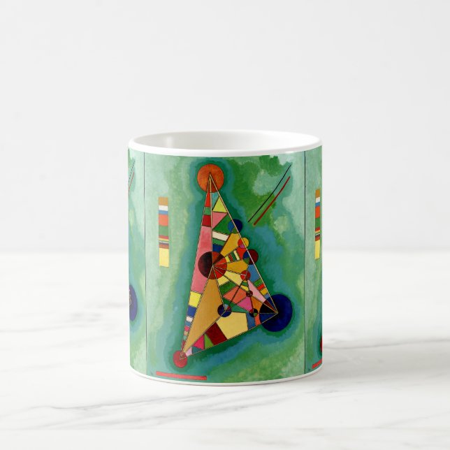 Kandinsky - Multicolored Triangle Kaffeetasse (Mittel)