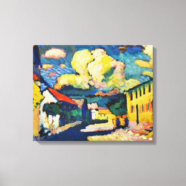 Kandinsky - Murnau, Dorfstrasse Leinwanddruck (Vorderseite)
