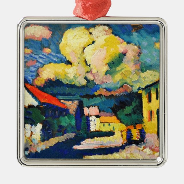 Kandinsky - Murnau, Dorfstraße Silbernes Ornament (Vorne)