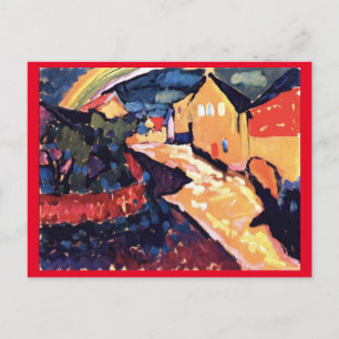 Kandinsky, Murnau mit Regenbogen, Kunstkunst Postkarte