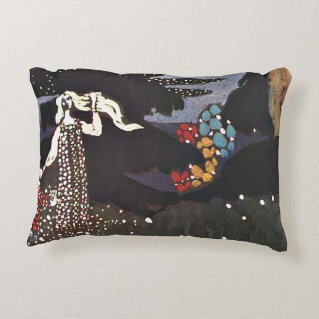 Kandinsky - Nacht Dekokissen (Rückseite)