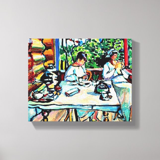 Kandinsky - Nina Kandinsky in Akhtyrka Leinwanddruck (Vorderseite)