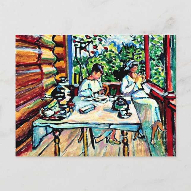 Kandinsky - Nina Kandinsky in Akhtyrka Postkarte (Vorderseite)