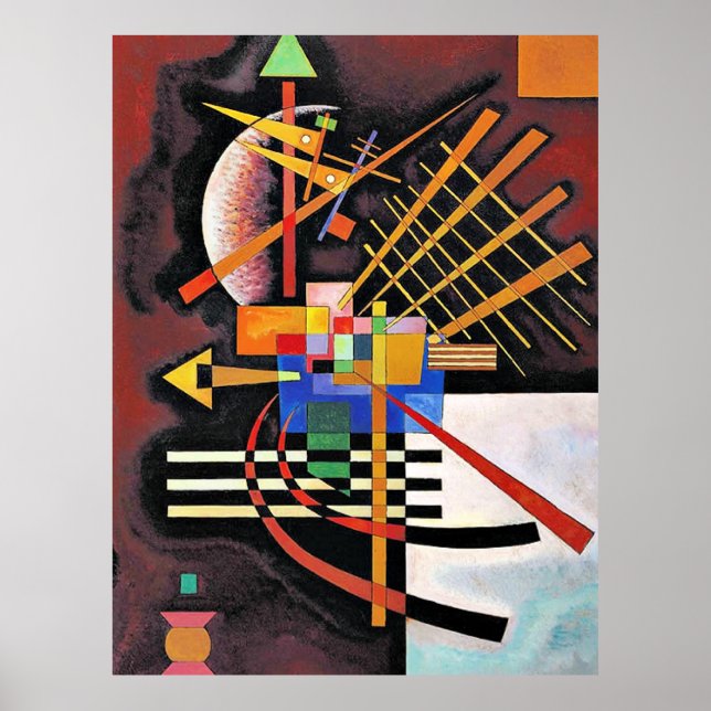 Kandinsky - oben und Links, Poster (Vorne)