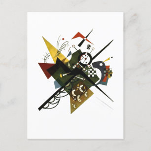 Kandinsky on White II - Abstrakte expressionistisc Feiertagspostkarte