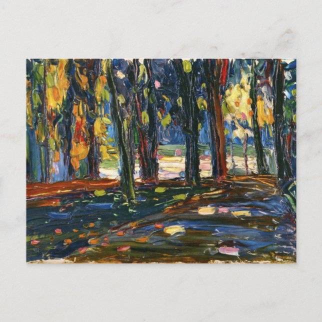 Kandinsky - Park der St. Cloud, Herbst II Postkarte (Vorderseite)