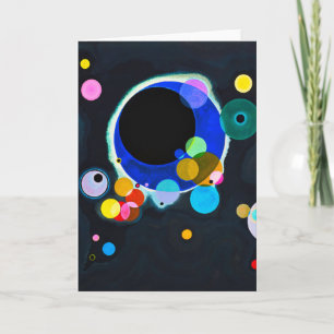 Kandinsky Plusieurs Cercles Carte de voeux