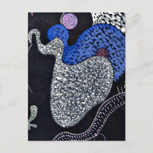 Kandinsky - Pointille Postkarte (Vorderseite)