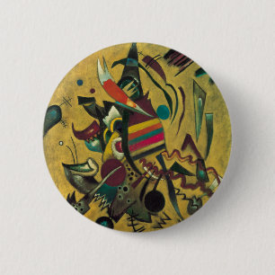 Kandinsky-Punkte abstraktes geometrisches Kunstwer Button