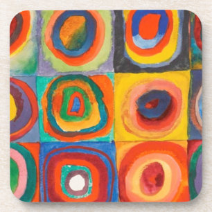 Kandinsky-Quadrate Getränkeuntersetzer