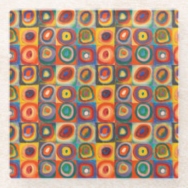 Kandinsky-Quadrate Glasuntersetzer