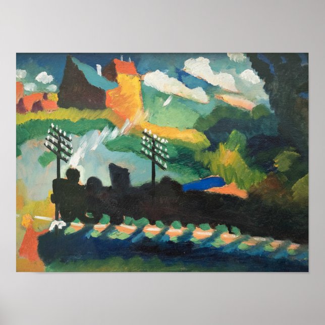 Kandinsky - Railroad at Murnau Poster (Vorne)