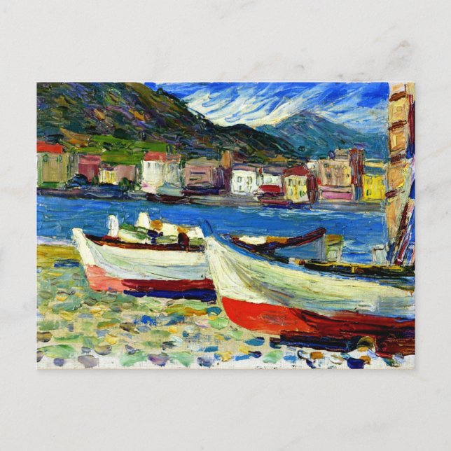 Kandinsky - Rapallo Boats Postkarte (Vorderseite)
