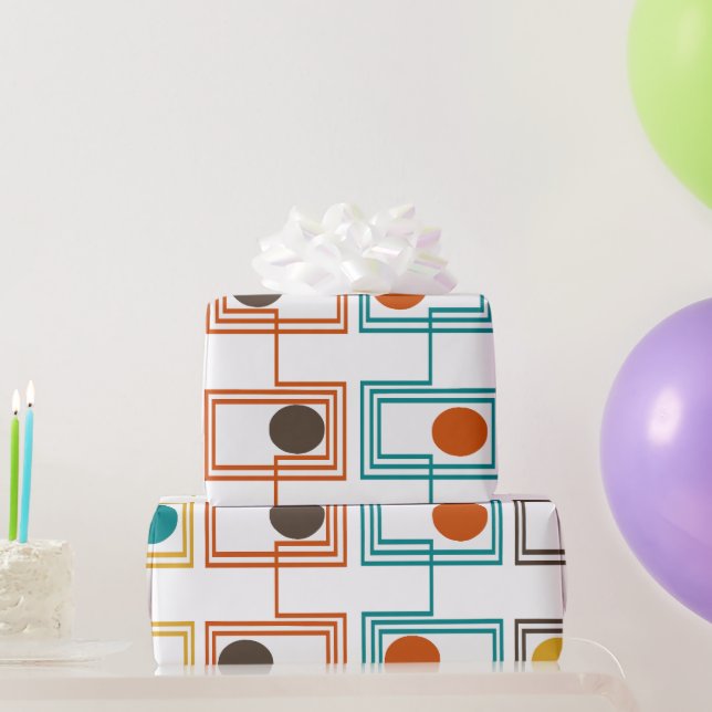 Kandinsky-Rechtecke mit Ovalen Geschenkpapier (Partygeschenke)