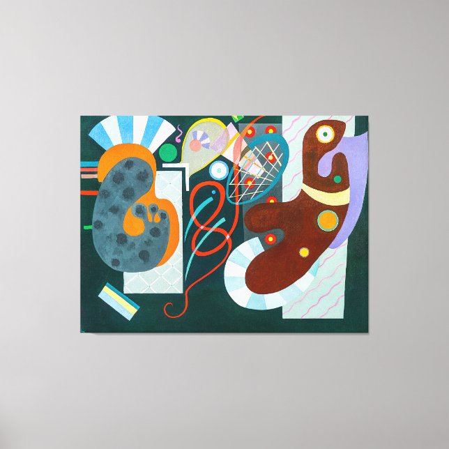 KANDINSKY - RED KNOT (Noeud Rouge) - 1936 - Leinwanddruck (Vorderseite)