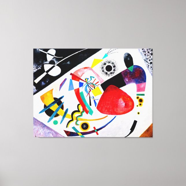 KANDINSKY - RED SPOT II - 1921 - Bauhaus - Leinwanddruck (Vorderseite)