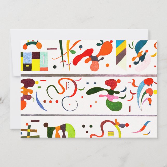 Kandinsky Reihenfolge-Einladungen Einladung (Vorderseite)