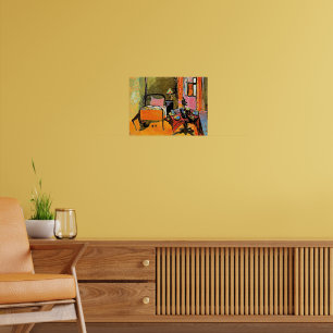 Kandinsky - Schlafzimmer in der Ainmillerstraße, Poster