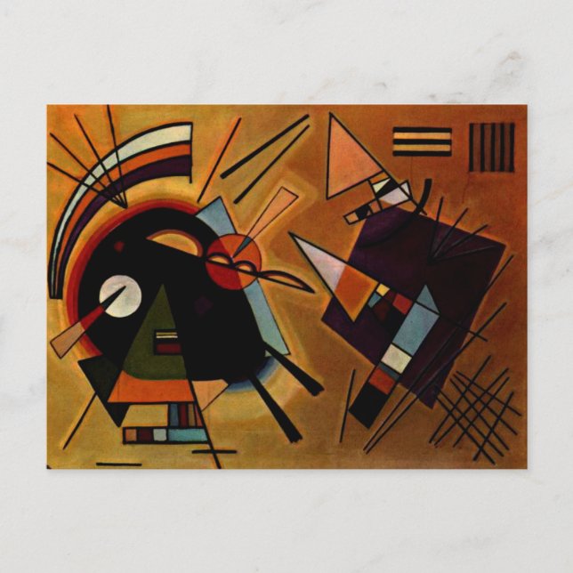 Kandinsky - Schwarz und Violet Postkarte (Vorderseite)