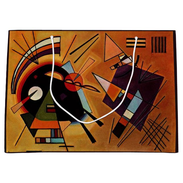 Kandinsky - Schwarz und Violett, Große Geschenktüte (Vorderseite)