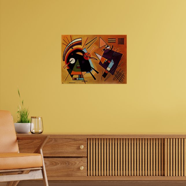 Kandinsky - Schwarz und Violett, Poster (Wohnzimmer 2)