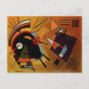Kandinsky Schwarz und Violett Postkarte
