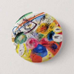 Kandinsky schwarze Linien Knopf Button