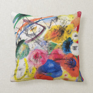 Kandinsky schwarze Linien Wurfs-Kissen Kissen